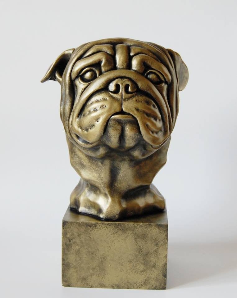 Original English Bulldog sculpture (Stolen)