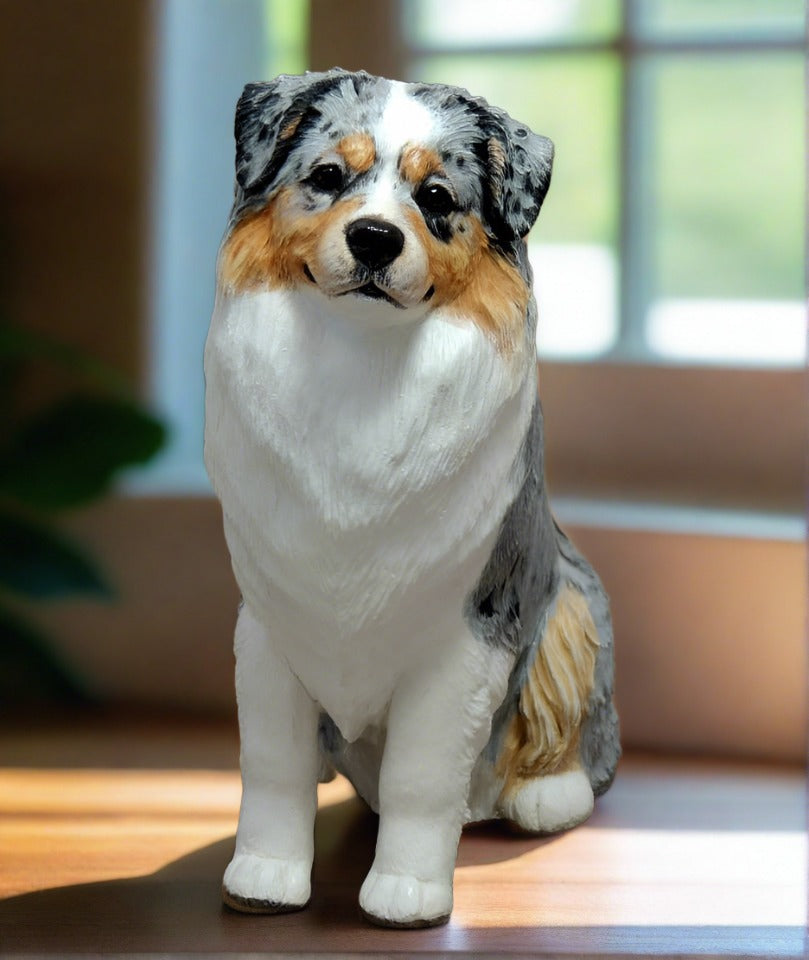 Australian Shepherd dog sculpture