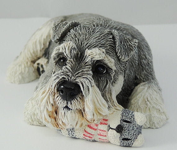 Schnauzer Dog Sculpture By Cavacast