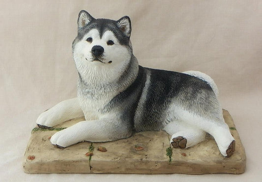 Alaskan Malamute Dog Sculpture